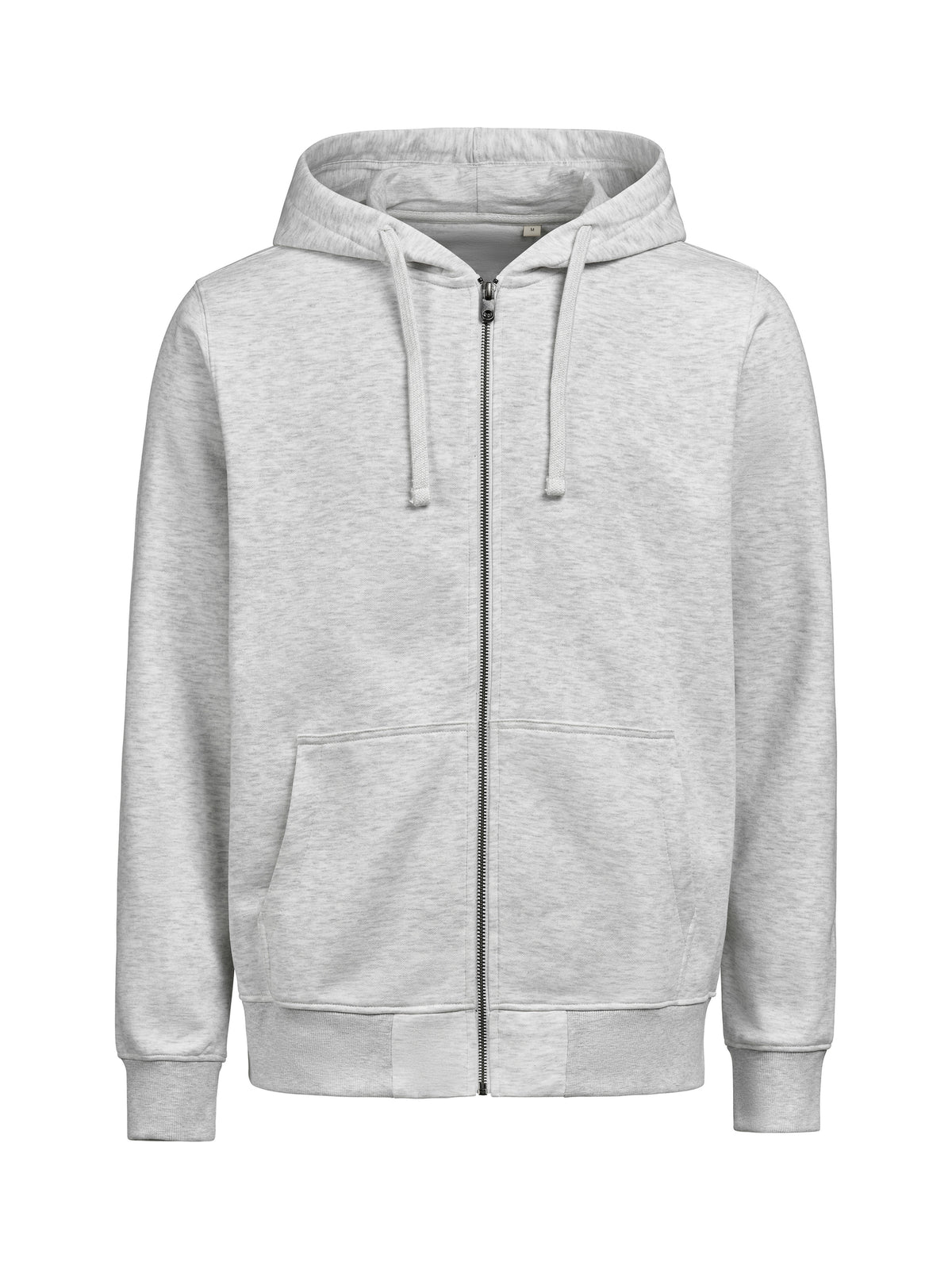 Vereins Full Zip Hoodie – UM Regular Fit | individuell bedruckt – Aschgrau Meliert